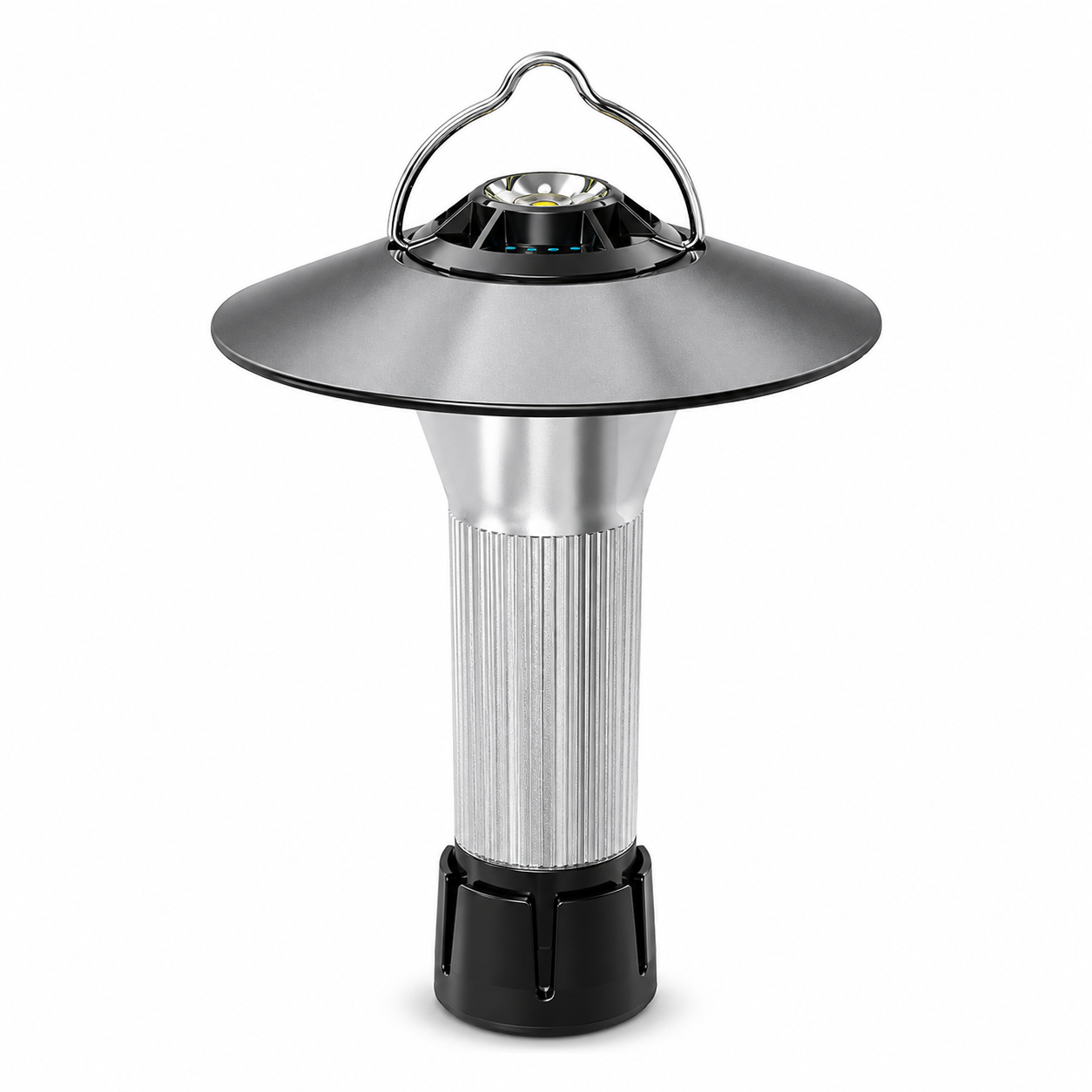 Portable Dual-Light Camping Lantern with Tripod, 4.5 in
